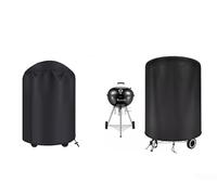 Zeroupshop Barbecue Bbq Cover,Heavy Duty Large Barbecue Cover, Withtalentto Black Kettle BBQ Cover, For Outdoor Barbecue Cover(diameter 58CM* 77CM)