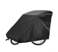 Zeroupshop Bike Trailer Cover 55x33x39inch Black | 420D Oxford Fabric with PU Coating, Windproof Rainproof Dust Protection for Qeridoo, for burley, for thule Dog Trailers