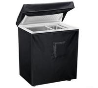 Zeroupshop Chest Refrigerator Cover For 3 5 Cubic Feet Freezer With Zipper And Adjustable Snap Buckles, Made From Oxford Fabric For Outdoor Use(71 * 58 * 87cm)