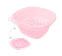 Zeroupshop Collapsible Silicone Face Bowl with Built-in Ice Grid Black
