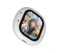 Zeroupshop Compact Magnetic Vlog Selfie with 2.1 Inch Screen, Portable Wired Direct Connection Display for Photo & Video Kits, Type-C Charging, White