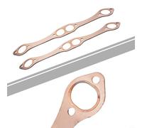 Zeroupshop Copper Head Exhaust Gasket Oval Port For SBC Small Block For Chevrolet 327 305 350 383 Engines High Temperature Resistant