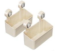 Zeroupshop Corner Shower Rack with Strong Suction Cup, Wall-Mounted Storage Basket for Bathroom Organizer, Fast-Drying Shelf for Shampoo and Towels, No Drill Install,(2 Pcs)
