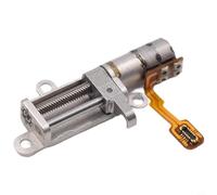 Zeroupshop DC5V Tiny 5mm Stepper Motor with Planetary Gearbox, 2-Phase 4-Wire Linear Actuator, Metal Slider Block for Camera Lift Mechanism, Silver(A)
