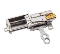 Zeroupshop DC5V Tiny 5mm Stepper Motor with Planetary Gearbox, 2-Phase 4-Wire Linear Actuator, Metal Slider Block for Camera Lift Mechanism, Silver(C)