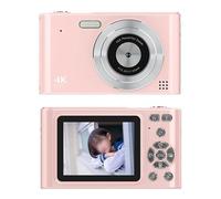 Zeroupshop Digital Camera, 1080P 2.4 Inch IPS Display Pocket Camera, Digital Camera Featuring A Robust For 16X Zoom Lens(Pink)