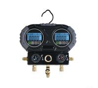 Zeroupshop Digital Manifold Pressure Gauge 0-6000 kPa with TFT LCD Display and Industrial Ball Valve for HVAC Air Conditioning Vacuum Leak Testing Fits for R134A/R1234YF/R22/R290(MG-301 Single Meter)
