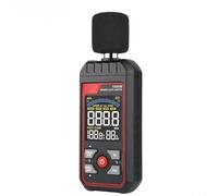 Zeroupshop Digital Noise Meter 30-130dBA with Humidity, High-Sensitivity Sound Level Meter, Adjustable Alarm, LCD Backlight Display for Industrial Testing