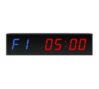Zeroupshop Digital Wall Clock for timer, Gym Interval for timer with 1.5in 6-LED Display, Aluminum Alloy Boxing For MMA Countdown, For Gym Training and Competition, (Blue LED)