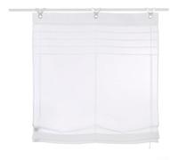 Zeroupshop Dimout Roman Blinds With Eyelets, Lifting Window Blind Kitchen Office Curtain Multiple Colours Available, 120X140cm(White)