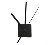 zeroupshop DIY Clock Repair Kit Silent Motion 11mm Spindle(black snap) | plastic construction, black finish, includes various clock hands for custom decor styles
