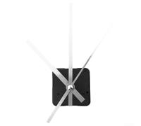 zeroupshop DIY Clock Repair Kit Silent Motion 11mm Spindle(silver snap) | plastic construction, black finish, includes various clock hands for custom decor styles