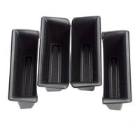 Zeroupshop Door Handle Storage Box for Ram 1500 2019-2025, ABS Waterproof Car Door Organizer Bin, Black Interior Accessories for Keys Cards Phones, 4-Pack