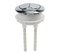 Zeroupshop Dual Flush Toilet Button Replacement, 60mm ABS Push Button, for Bathroom Water Tank Repair, Fit, with Adjustable Pole, For Easy Install Toilet Parts Accessories