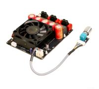 Zeroupshop Dual TPA3255 Audio Board, 600W High Power Pure Power Circuit with Adjustable Preamp Gain, DC 19-51V Wide Voltage Input, MCU Protection, Low Distortion for DIY Speaker(External Type No)