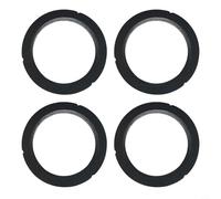 Zeroupshop E61 Silicone Brewing Head Gasket For Gaggia Coffee Maker 73 X 58 x 8.5 mm O-Ring Seal Replacement Black Wide Temperature Range(4pcs)