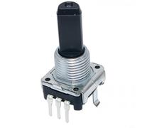 Zeroupshop EC12E2420801 Rotary Encoder 24 Positioning 24 Pulses Metal Shaft Length 20mm Smooth Rotation Compact Design for Industrial Electronic Projects Control