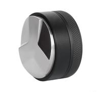 Zeroupshop Espresso Distributor 53Mm Push Type With 3 Angled Slopes For Coffee Grounds Leveling for barista Kitchen Tool Black Alloy(58MM)