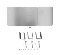 Zeroupshop Foldable Aluminum Heat Reflector Panels, for Patio Heaters, 0.8 mm Thick Wind Shield Deflector, for Mushroom Pyramid Propane Gas Heaters, Silver