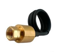 Zeroupshop For Air Conditioning Cooling Pressure Sensor, Heat Pump Transmitter 0.5-4.5V 4-20mA, 304 Stainless Steel Brass, -1 To 50Bar, ≤5mS Response, HVAC Refrigeration(0-30bar)