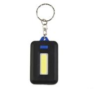 Zeroupshop for MINI LED Keychain Flashlight 3 Modes Bright Portable Torch for Camping Hiking Night Walking Silicone Cover Blue Green Orange Red(Blue)