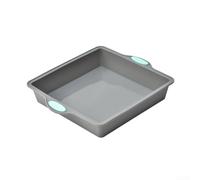 zeroupshop for Premium Silicone Loaf Pan 17x20cm Square for Mold for Cornbread Pudding Lasagne Shepherds Pie Grey