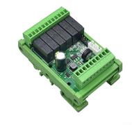 Zeroupshop FX2N-14MR PLC Programmable Logic Controller, 8IN/6OUT For Relay Output Module, DC 24V Industrial Control Board with USB Port for Automation, 4000 Steps Memory