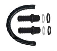 Zeroupshop Garden Rainwater Harvesting Kits 50 cm Pipe Extension Set With 25 mm Fittings For Connecting Two Water Butts Efficient Water Storage System