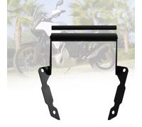 zeroupshop GPS Mount Horizontal Bar Shock-Absorbing Aluminum Extension Bracket Compatible with for HONDA XL750 Transalp 2023+, For Phone Nav Dashcam Black