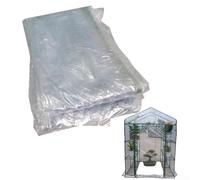 Zeroupshop Greenhouse Cover,Clear PVC Cover Waterproof Greenhouse Tents Plant Cover 143X143x195 Cm For Growing Vegetables Flowers(PVC)