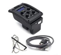 Zeroupshop Guitar EQ-4T 4-Band Acoustic Guitar Preamp Pickup Equalizer with Bass, Middle, Treble, Presence Controls, Built-In Chromatic Tuner, 6.35 mm Output