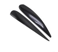 Zeroupshop Headlight Upper Eyebrows Eyelid Cover, For, For Corsa D 2006-2014, Glossy Black ABS Plastic Car Exterior Trim Spoiler, Pair