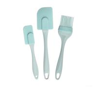 Zeroupshop Heat Resistant Silicone Scraper 23cm Kitchen Tool | Heat resistant up to 230C, non-stick safe, flexible head, thumb rest control, 3-piece set