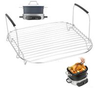 Zeroupshop Heat Resistant Steamer Basket for Possible Cooker Pro 6.5 Quart | Collapsible design, easy storage, silicone non-slip handles, prevents burns, compact kitchen tool