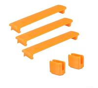 Zeroupshop Heightened Tripod for DJI Lito 1/X1, 2mm Taller ABS Landing Gear Support, Ultra-Light Scratch-Resistant Protective Feet Accessories for Stability, Black Gray Orange 3-Pack(Orange)