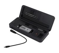 Zeroupshop HS-02 Digital Soldering Iron Station with Aluminum Storage Case 9-24V DC Input 100W Fast Heating Mobile Workbench Kits with Sleep Function(HS-02B high)