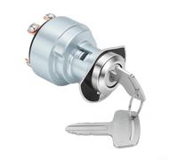 Zeroupshop Ignition Switch Lock Cylinder Assembly for Kubota Tractor B4200D B5100D-P B5100E-P B6100 B7100 V1505 D905 V1305 Replaces 66704-55120 Stainless Steel with 2 Keys