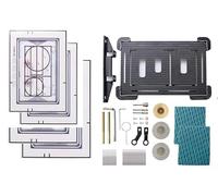 Zeroupshop Invisible Tiled Push Plate Actuator, with Magnetic Attachment, for Systems, Tool-Free Installation, Moisture Resistant Flush Button, for Bathroom Renovation, 22.2x14 cm(4 Paper)