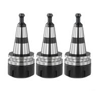 Zeroupshop ISO30-ER32-50L Balance Collet Lathe Chuck G2.5 30000RPM Tools Holder Stainless Steel for CNC Lathe Drilling Machine, Grinding Machines(3 PCS)