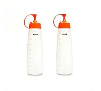 Zeroupshop Kitchen Squeeze Bottles 300/550ml for Dressing Oil(550ml) | Leak-proof nozzle, secure cap, mess-free storage, for ideal for , easy pour control