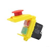 zeroupshop KJD17 5 Pin Waterproof Push Button Electromagnetic Switch, KJD17B Magnetic Starter Power Tool Safety Switches