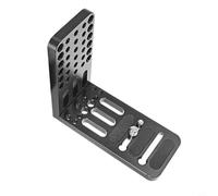 Zeroupshop L Bracket Quick Release DSLR Mirrorless Cinema Cameras, Alloy Vertical Horizontal with 1 Inch & 3/ Inch Thread, Black