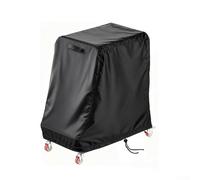 Zeroupshop L-Shaped Folding Chair Storage Rack Cover, Waterproof Oxford Cloth Trolley Protective Case with UV Resistance for outdoor Garden Patio Furniture, Black, 110x54x110cm(600D)