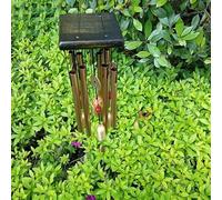 Zeroupshop Large Wind Chimes Outdoor Garden Decor Metal Tubes Bells 63 Cm Long Gold Melodic Soothing Sound For Yard Balcony Patio Home Decoration