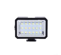 Zeroupshop LED Fill Light for For Insta360 for X5, Compact PC Waterproof Dive Lamp with Cold Shoe Mount, Bright Portable Video for Underwater Photography and Diving for SESSIONS, Black
