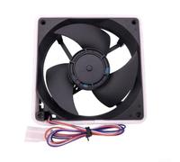 Zeroupshop Low Power 12V DC Refrigerator Fan Motor Quiet Run | Plastic construction, black finish, for durable build, lightweight, easy to install