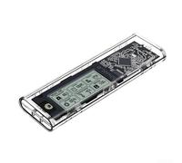 zeroupshop M 2 NVME NGFF Solid State Drive Case with Dual Protocol Support, USB 3 2 Gen 2 for 10Gbps Speed and Built in Health Monitoring Compatible with Various Operating Systems (NVME CC)