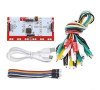 Zeroupshop Makey-Compatible Main Control Board Kit with Data Cable and Alligator-Clips, for Arduino R3/Mega 2650/Nano, Plug-and-Play Design 48x94x10.8 mm (Complete set)