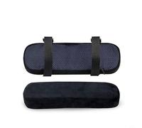 Zeroupshop Memory Foam Armrest Pads for Office Gaming Chairs, Soft Elbow Rest Covers with Straps to Reduce Pressure and Swelling, 23.5x7.5x3cm, 1 or 2 Pack(2Pcs)