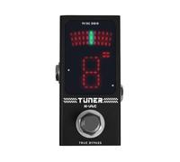 Zeroupshop Mini Pedal Tuner For Guitar And Bass Featuring True Bypass Mode, High Accuracy 0 5 Semitones, Metal Shell, User Friendly Display, Automatic Output Silence